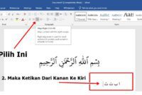 Cara Menulis Arab di Microsoft Word