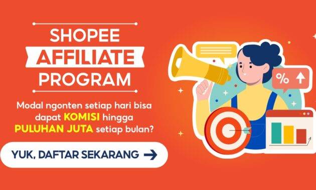 Cara Daftar Shopee Affiliate dan Syaratnya