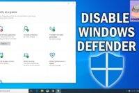 Cara Mematikan Antivirus Windows Defender