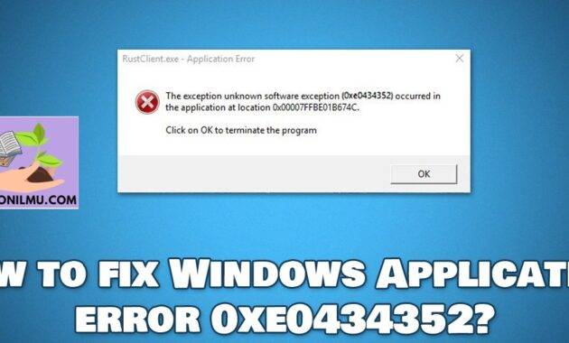 Error Code 0xe0434352