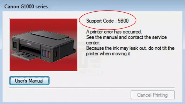 Cara Mengatasi Pesan Error 5B00 Pada Printer