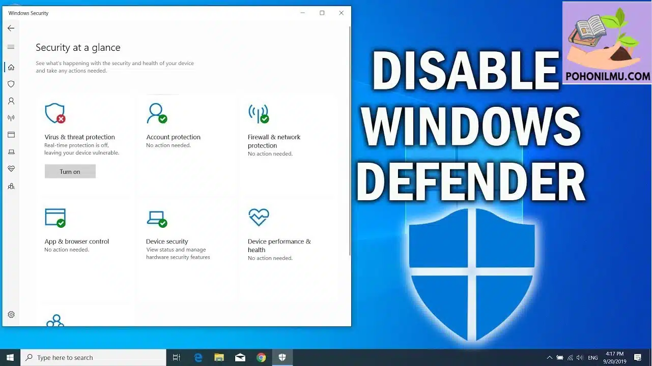 Cara Mematikan Antivirus Windows 10