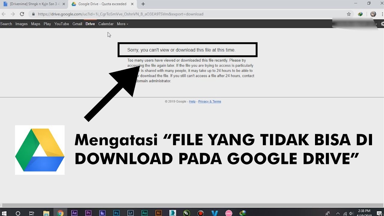 Cara Mengatasi Tidak Bisa Download di Google Drive