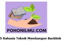 Rahasia Teknik Membangun Backlink Dari Pakar Seo