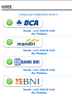 Memasang Widget Logo Bank di Blog Toko Online
