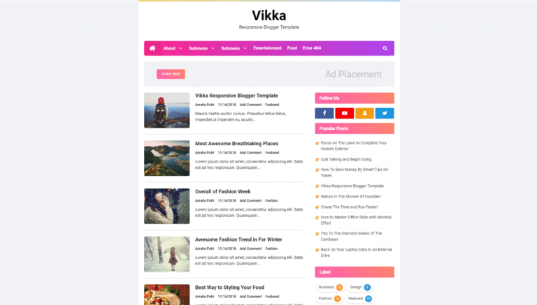 Vikka Fast and Responsive