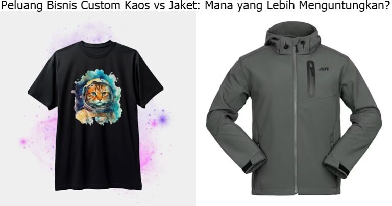 Peluang Bisnis Custom Kaos vs Jaket Mana yang Lebih Menguntungkan