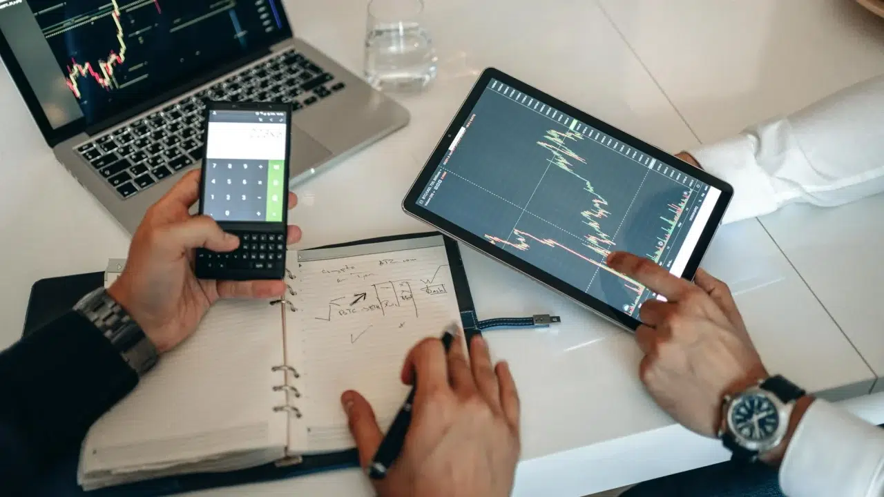 Business Meeting Financial Chart