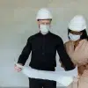 Engineering Blueprint Construction Site
