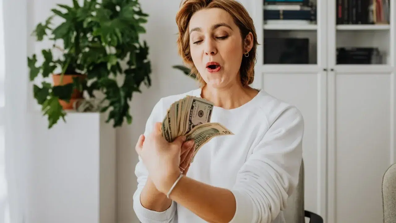 Money Freedom Happy Person