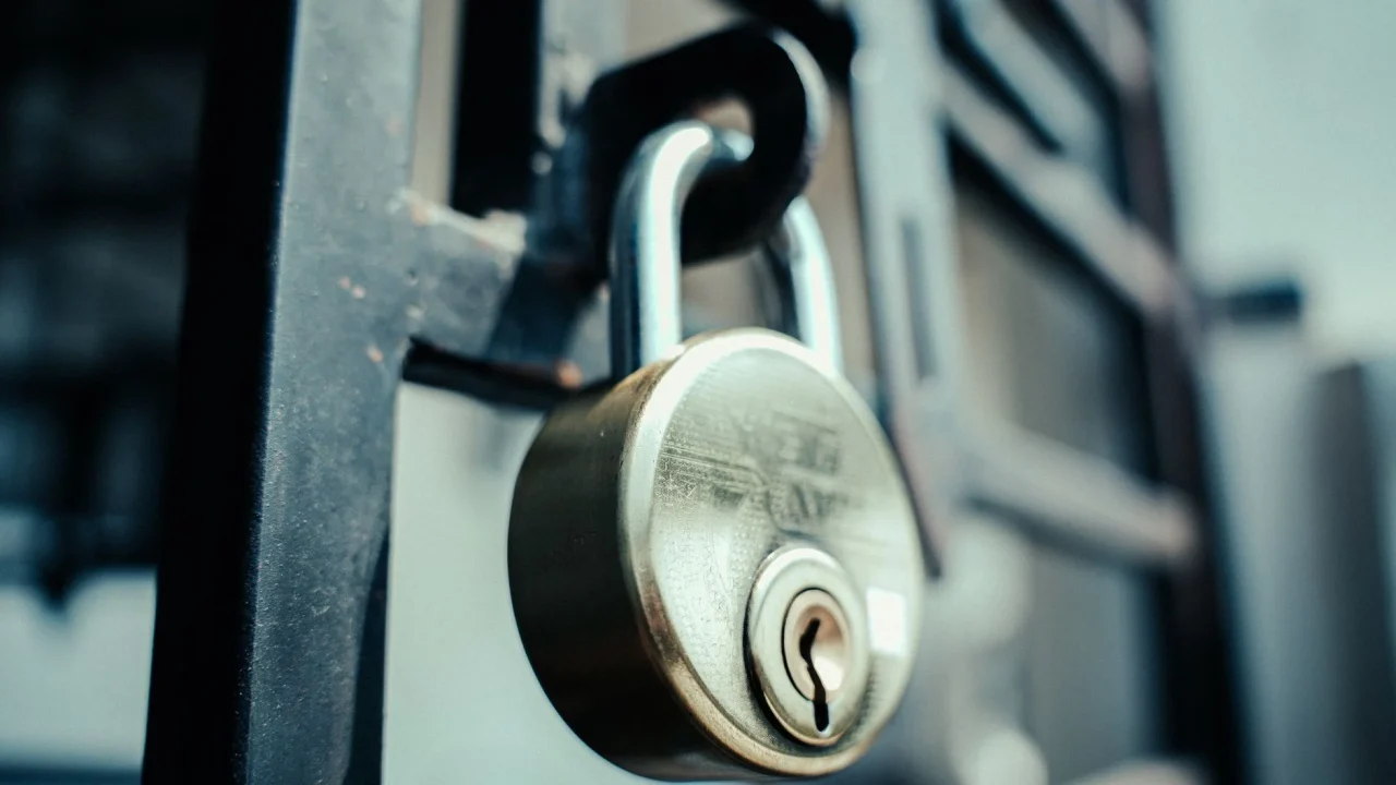 Padlock Symbol Network Security